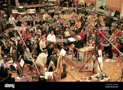 Composer John Williams Rehearsing The London Symphony Orchestra