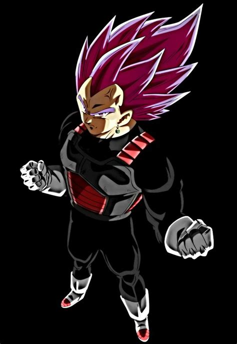 Vegeta Black Super Saiyan Rosé Personajes De Dragon Ball Dragones