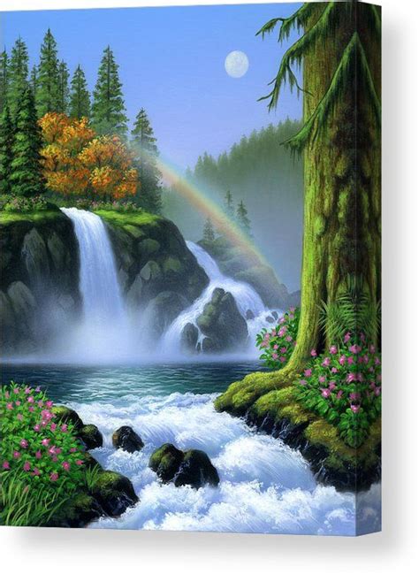 Waterfall Canvas Print Canvas Art By Jerry Lofaro Waterfall Art