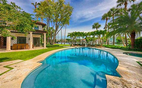 25 Million Mediterranean Waterfront Estate In Miami Beach FL Homes