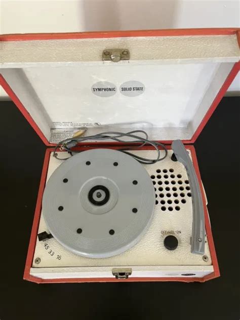 Vintage Symphonic Portable Record Player For Sale Picclick