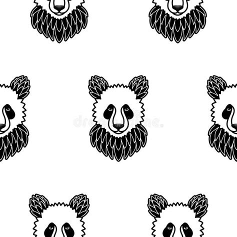 Modelo Incons Til Con La Panda Ilustraci N Del Vector Ilustraci N De