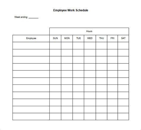 Choose the best schedule template for your team! Free Employee Work Schedules | charlotte clergy coalition