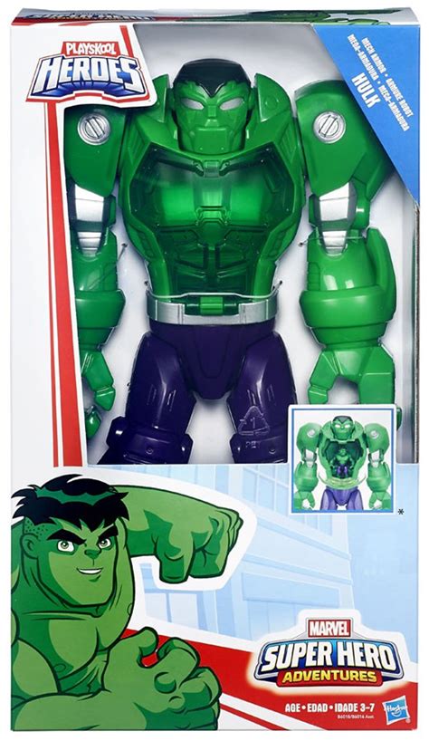 Marvel Playskool Heroes Super Hero Adventures Mech Armor Hulk 12 Action Figure Hasbro Toys Toywiz
