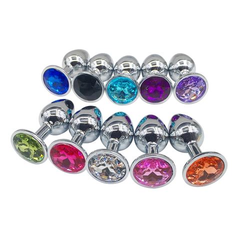 Anal Beads Crystal Jewelry Round Butt Plug Stimulator Sex Toys Dildo