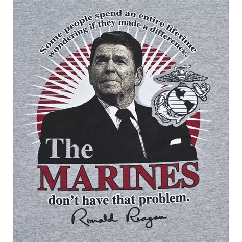 President Ronald Reagan Marines Quote T Shirt Sgt Grit Marine Corps