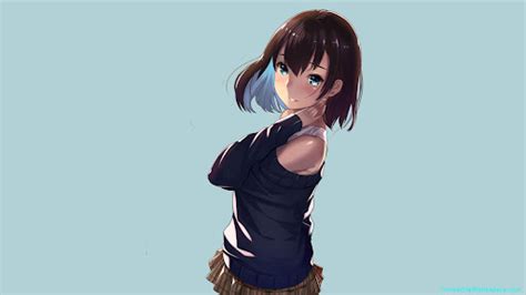 Anime Girl Side View Wallpaper Posted By Zoey Simpson