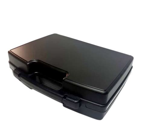 Black Hardshell Plastic Presentation Box With Handle And Foam Additional