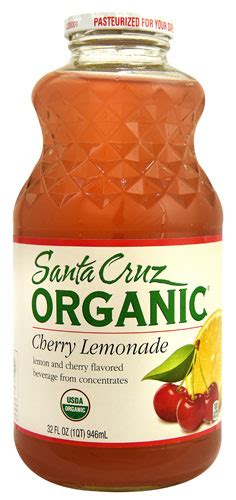 Santa Cruz Organic Lemonade Cherry 32 Fl Oz Vitacost