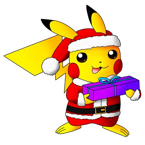 Christmas Pikachu By Avengerseraph On Deviantart