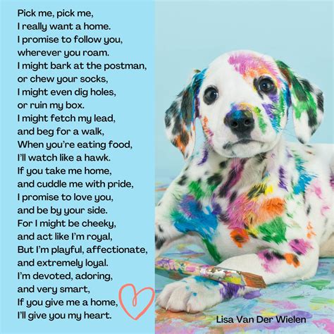 Puppy Poem By Lisa Van Der Wielen Kids Poems Super Cute Puppies Dog