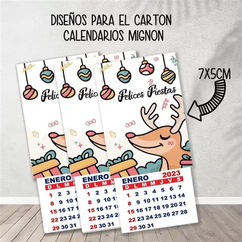 Kit Imprimible Cartones Calendarios Mignon Navidad En Venta En San Crist Bal Santa Fe Por S Lo