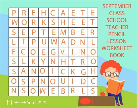 Word Puzzle Kids Back To School Stock Illustrations 170 Word Puzzle