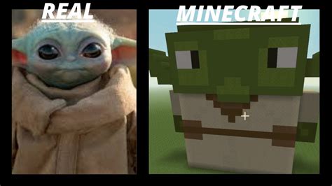 Minecraft Baby Yoda Speedbuild Youtube