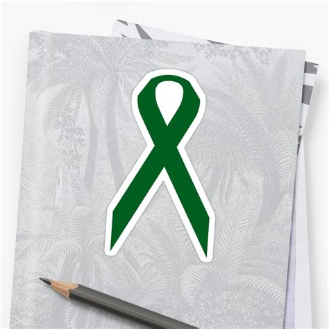 Liver Cancer Awareness Ribbon Sticker By Rjburke24 Redbubble
