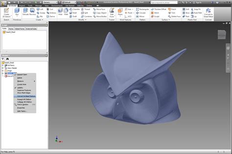 How I Convert Mesh File Stl File In To Part File Solidworks Images