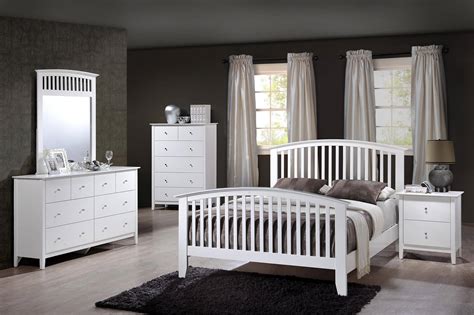 China american style solid wood frame hotel bedroom furniture set. Crown Mark B7500 Lawson Modern White Finish Solid Wood ...