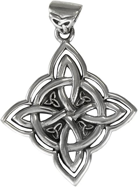 Sterling Silver Celtic Witches Knot Pendant Jewelry