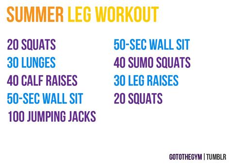 Pin By Tonya Val On Workouts Leg Workout Summer Legs