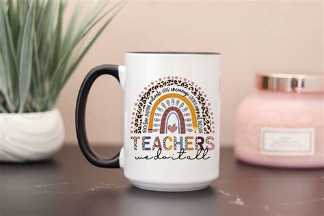 Teacher Mugs Coffee Mugs Teacher Drink Ware 15 Oz Mugs Etsy