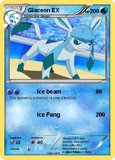 Pokémon Glaceon EX 16 16 - Ice beam - My Pokemon Card