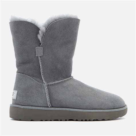 Lyst Ugg Classic Cuff Short Sheepskin Boots In Gray