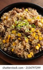 Beef Fried Rice Corn Stock Photo 2154797299 Shutterstock