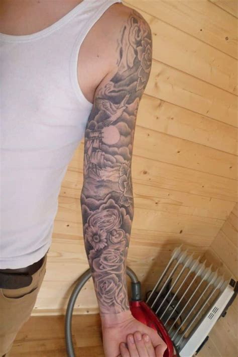 cloud tattoos for men full sleeve tattoos cloud tattoo half sleeve tattoos designs