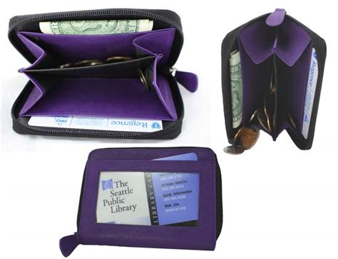 Preferrably open source or free. ID Window Accordion Purple Wallet