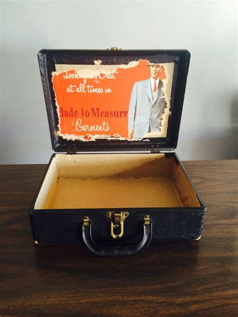 Vintage Hard Briefcase Salesmans Suitcase Etsy Briefcase Suitcase