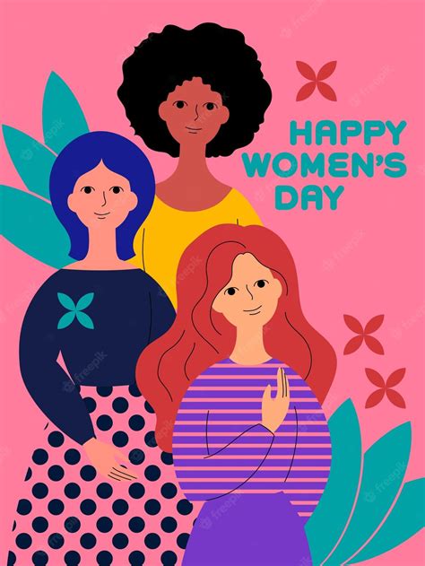 premium vector international womens day poster design with vibrant colors