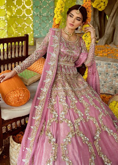 embroidered pink bridal outfit for wedding n7055 pakistani bridal dresses pakistani bridal