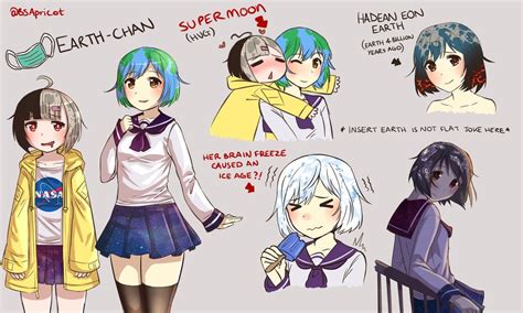 Earth Chan Twitter Search Cartoon As Anime Anime Art Space Anime