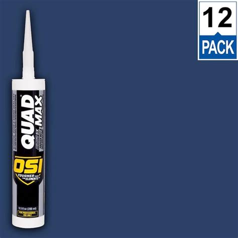 Osi Quad Max 12 Pack 95 Oz Blue 855 Paintable Advanced Sealant Caulk