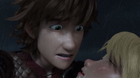 hiccup and astrid saving each other compilation dragons race to the edge realtime youtube