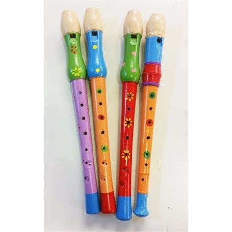 Flauta De Madera De Colores Comprar En Kidz Juguetes