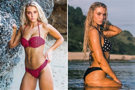 Lucie Donlan Looks Stunning In A Bikini As Love Island Star Writhes Around Covered In Sand On