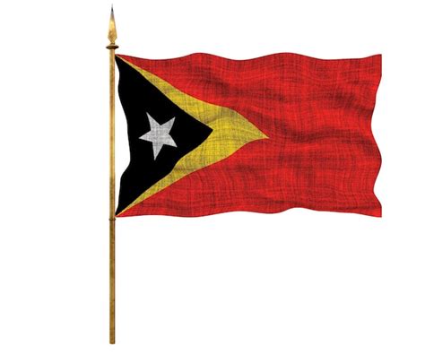 bandeira nacional de timor leste fundo com bandeira o de timor leste foto premium
