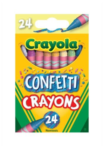 Crayola Confetti Crayons 24 Ct Bakers