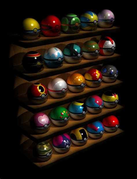 All 25 Pokeballs By Cryseus On Deviantart