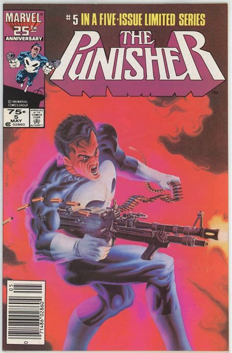 Punisher 5 1986 70 Fnvf 1st Solo Series Mike Zeck Newsstand