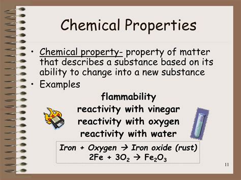 Examples Of Chemical Properties Examples Of Chemical Properties