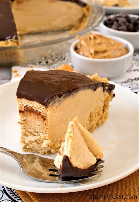 It's the most decadent and indulgent peanut butter pie ever, made with extra peanut butter in the filling, peanut butter cups on top, and a drizzle of melted peanut butter and chocolate. Chocolate Peanut Butter Pie