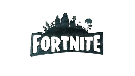 How To Draw The Fortnite Logo Youtube