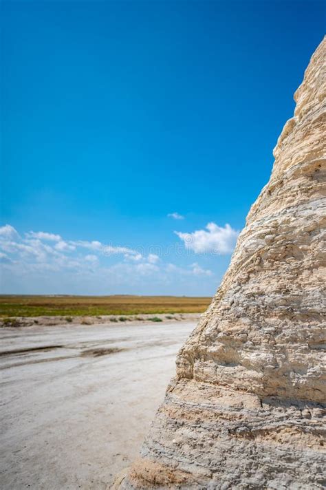 Monument Rocks In Grove County Kansas The Chalk Rock Formation Is A