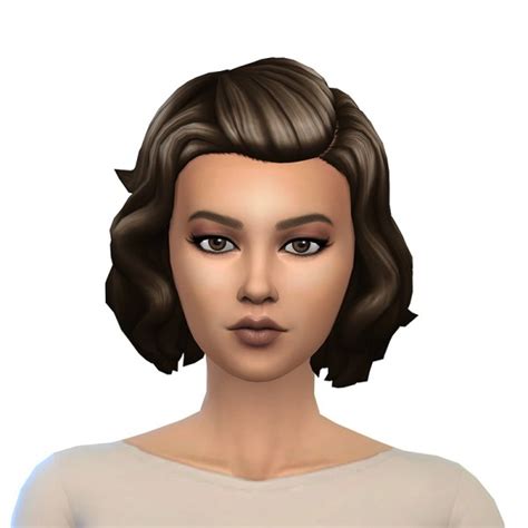 Deelitefulsimmer Short Wavy Hair Recolor Sims 4 Hairs