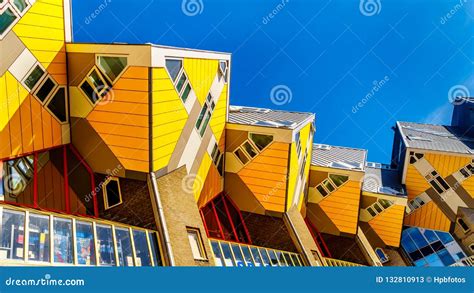 Cube Housing Complex In The City Of Rotterdam Holland Editorial Stock