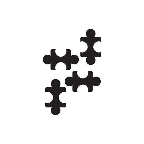 Puzzle Logo Icon Vector Illustration Design Template 26111161 Vector