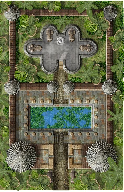 Jungle Temple Fantasy Map Dungeon Maps Dungeons And Dragons