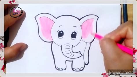 Como Dibujar Un Elefante Bonito Easy Drawings Dibujos Faciles Images